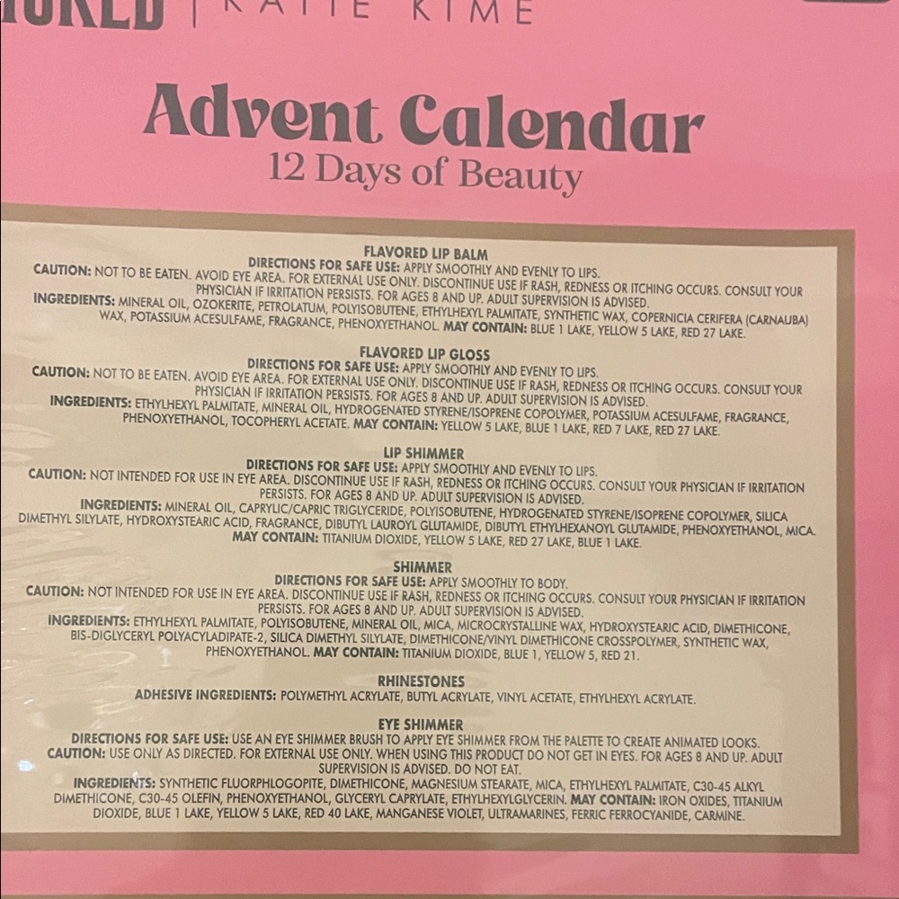Wicked x Katie Kime 12 Days of Beauty Advent Calendar NWT Gift Set - Picture 5 of 9